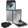 Samsung Galaxy Z Flip6 Smartphone AI pieghevole, Caricatore Incluso, RAM 12GB, 512GB, Dual SIM, Display 3,4 SAMOLED/6,7 Dynamic AMOLED 2X, Fotocamera 50 MP, Silver Shadow [Versione italiana]