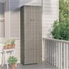 WSJHUHK Mobili,Armadi e stoccaggio,Armadietti e armadietti,Armadio da giardino grigio 59x40x180 cm Poly Rattan