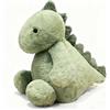QuidToyzian Peluche Dinosauro Bambola 25 cm, Dino Peluche Giocattolo, Animale di Peluches per Bebè e Bambini Piccoli,Dinosauro Pupazzo Decorazioni Regalo Verde