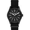 Timex Expedition Field Post Solar TW2Y31900 - Orologio al quarzo da uomo, 36 mm, cinturino in tessuto ecologico nero con quadrante nero e vetro zaffiro
