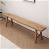 WXZXWXZX Panca Legno Panchina da Interno Panchetta da Ingresso per Sala da Pranzo Cucina Soggiorno(150cm(59in))