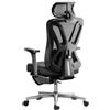 Hbada P5 Sedia da ufficio ergonomica con poggiatesta regolabile e supporto lombare, comodo cuscino a molla, supporto per sedia da computer, funzione inclinabile, sedia girevole in rete con poggiapiedi