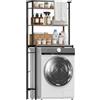 HOMCOM Mobile Sopra Lavatrice Coprilavatrice 67x40x161.8cm Marrone/Nero