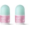 Bottega Verde - Deodorante Roll-On Donna, Care, 50 ml, Ideale Post-Depilazione, Protezione fino a 48h, con Dermosoft e Latte di Cotone (Confezione da 2)