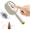 Nocsitey Spazzola Lisciante A Vapore | Pettine Ricaricabile Districante con Olio E Misurino | Spazzola Elettrica A Vapore per Capelli, Trattamento Styling 2 In 1, Ridurre L'effetto Ruvido, per Casa Viaggio