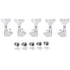KAISH Lefty 5 String 3L2R 18:1 Sigillati Bass Tuners Mancino Basso Chitarra Tuning Tasti Tuning Machine Heads per Ibanez/Yamaha Style Acustico/Basso Elettrico Cromato