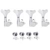 KAISH 4 Corde 18:1 Sigillate Bass Tuners Bass Guitar Tuning Keys Tuning Machine Heads per Ibanez/Yamaha Style Acustico/Basso Elettrico Cromato