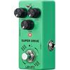 LEKATO Overdrive Pedale per chitarra, pedale Overdrive per chitarra elettrica con due modalità SUPER/NORM, mini pedale analogico, Truebypass, DC 9 V
