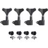 KAISH Lefty 4 Corde 18:1 Sigillati Bass Tuners Mancino Basso Chitarra Tuning Tasti Tuning Machine Teste per Ibanez/Yamaha Style Acustico/Basso Elettrico Nero