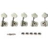 KAISH Cloverleaf - Accordatori per basso a 5 corde, 5 corde, tasti per accordatura dei bassi standard/Highway One Series, Jazz Bass J Bass/Precision Bass P Bass Nickel 4 destra/1 sinistra