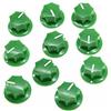 KAISH Confezione da 10 mini manopole a pedale in ottone, con inserto in ottone, colore: verde