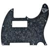KAISH Tele Style Pickguard Plettri per chitarra Guardia Scratch Plate con Mini Humbucker Pickup Foro per Tele/Telecaster Black Pearl