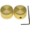 KAISH 63/64 (25 mm) Diam.Confezione da 2 manopole in alluminio per potenziometri da 1/4 universali in metallo con indicatore e vite di fissaggio