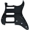 KAISH 11 fori moderni Strat HSS battipenna 2- vite angolo rotondo Humbucking pickup montaggio adatto American Fender Strat nero 3 strati