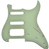 KAISH 11 fori Modern Strat HSS Pickguard 2- vite angolo rotondo Humbucking Pickup montaggio adatto American Fender Strat verde menta