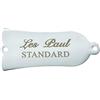 KAISH 2 fori in metallo cromato 1 strato per chitarra Truss Rod Cover con lettere bianche STANDARD stampa ferro Truss Rod Cover per USA Les Paul LP/SG