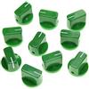 KAISH Confezione da 10 manopole per pedale effetto chitarra AMP manopola puntatore con vite di fissaggio verde