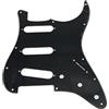 Kaish, battipenna a 11 fori per chitarra Strato SSS, in stile ST/Strat, per Stratocaster USA/Messico, nero, 1 strato