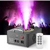DazzlingStage 1500W Macchina del Fumo con Telecomando, Wash 6 RGB LED Stroboscopica Effetti Luminosi 3000 CFM/min Macchina del Fumo di Nebbia Portatile DMX512 per Halloween Matrimoni Palcoscenici Feste