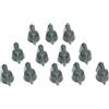KAISH 12pcs 1/4 Vintage sollevato Mini Chicken Head Knobs Piccole Dimensioni Guitar Bass Potentiometro Manopole con Set Vite Grigio