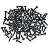 KAISH 100 viti per battipenna per chitarra e basso, diametro 6 mm, in acciaio inox, con testa a croce per ST/TL/Import chitarre, colore nero