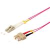 S/CONN massima connettività Cavo patch duplex in fibra ottica LC/SC 50/125µ, OM4, viola, 1,0 m (77936/4)