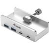 Equip Hub USB 4 Porte Con Morsetto 5 Gbps