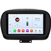 OEM Lettore multimediale per auto, dimensioni dello schermo, compatibilità con smartphone, compatibile con FIAT 500X dal 2014 al 2020, modello QS6 KI AHDC2
