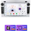 OEM Autoradio con connettività intelligente integrata, supporto multimediale, compatibile con Opel Astra H, G, J, Zafira B, Corsa C, D, Antara, Vectra, Vivaro, modello S1 (8Core, 3G, 32G), colore argento