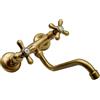 A. F. LLI PERINCIOLI L'ARTISTICA F.LLI PERINCIOLI | Gruppo Lavello a Parete Bronzato | Erogazione a tubo, in ottone per lavandini da esterno ed interno, 235x150±20mm