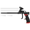 Isolbau TEFLON Pistola a schiuma professionale per schiuma da costruzione, in schiuma di montaggio, colore nero, schiuma per pistola, schiuma di montaggio, schiuma PU, pulitore per pistola
