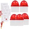 Retekess TH103 Sistema di Allarme,Allarme Anziani Pulsante di Emergenza, IP54 Impermeabile Pulsante Chiamata Con SOS Corda di Tirare per Paziente Anziano, Personale Casa (5 Pulsante + 5 Ricevitore)