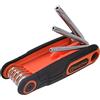 Tactix 206209 set di chiavi torx con foro, nero/arancione, pezzi