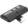 Vikye Telecomando per Apertura Porta Garage, Telecomando a 3 Tasti con Clip per Visiera, Adatto per Giallo Viola Rosso Verde Apprendimento (sostituisce 893LM 891LM)