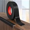JSIWOTH Profilo Angolare PVC 9,2M Flessibile Autoadesivo 16 mm Nero