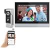 AOAMZ 10 Pollici Monitor Wifi Tuya Video Interfono Video Telefono, Monitor Interno Touch Screen A Colori, Visione Notturna Infrarossa Della Fotocamera Esterna HD 1080p, Rilevamento Di Movimento PIR,7