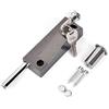 SEIWEI (Nero) Bulloni universali per serratura della porta in acciaio inox, serratura di sicurezza per uso interno ed esterno per tipi di porte, include elementi di fissaggio e accessori (viti e 2 chiavi
