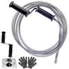 WUFANC Sonda Sturatubi, Molla Sturatubi Ø 13 mm x 5 m, Stura Lavandini Con Spirale Di Pulizia, Per Intasamenti Ostinati, Stura Tubi Di Scarico Adatto Per La Pulizia Degli Scarichi Di Wc, Lavandini
