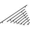 XILEUDUOD Maniglia In Acciaio Inossidabile Manopole dritte con barra a T for porta della cucina, 3 pezzi, maniglie for armadietti, diametro 10 mm, in acciaio inossidabile(64mm - 4 inch)