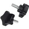 Yudesun Stella Testa Maniglia Manopola de Serraggio - M4 M5 M6 M8 M10 Plastica Testa Forma Stella Maniglia Impugnatura Vite a Testa Zigrinata Maschio Filetto