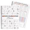 FASBET Adhd Pianificatore di pulizia per adulti, donne, adolescenti, adhd, pulizia e organizzazione, pianificatore, programma di pulizia e lista di controllo, lista dei quaderni, giornaliero, settimanale