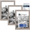 CABBEL set di 3 cornici DIN A5 15x21 cm in legno MDF con vetro acrilico infrangibile in Rovere scuro