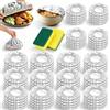 fjaldjfu 150 Articoli Coperchi In Alluminio Con Elastico, Copri Alimenti Con Elastico, Coperture In Alluminio Per Alimenti, Coperchi Termici Elastici Per Mantenere Il Cibo Caldo, Adatti Al Microonde (80PCS)