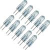 Wudaizhi 10pcs Alogeno G4 Lampada Lampadine 6v 20w Tipo JC Tipo Cancella Alogeno Alogeno Inserita Perline di Cristallo Lampada Calda Colore Bianco Luminosità L