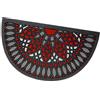 emmevi Zerbino Gomma Cattedrale Mezzaluna 40x70 Cm Retro Antiscivolo Tappeto Morbido Ingresso Casa MOD.Format 22 SEMILUNA