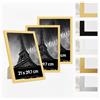 Estancia Confezione da 3 Cornici in Plastica Color Rovere da 21x29,7 cm - Cornice da 21 x 29,7 cm (A4) con Vetro Acrilico Infrangibile - Cornice Moderna per Pareti e Tavoli Pack of 3 Photoframe