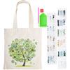 Pssopp Fai da Te 5D Pittura Diamante Borsa Tela Shopping Bag Pieghevole Drogheria Tote Casa Organizzatore Arte Artigianale(BB001)