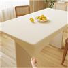 Mswborml Impermeabile Tovaglia Antimacchia con Elastico Rettangolare, Antiolio Tovaglia da Tavolo con Bordo Elastica, Antischizzo Protezione per Tavolo Cucina per Esterno,A,80x120cm/31x47in