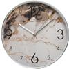 Il Gruppone Passione Casa IlGruppone Orologio da Parete Mithas 30 cm Effetto Marmo con Cornice Argento o Oro Design Moderno Elegante per Soggiorno Cucina Ufficio - Argento