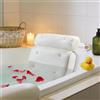 GREATRICH Cuscino Vasca da Bagno, Accessori Vasca da Bagno con 6 Ventose, Tappeto Idromassaggio per Vasca, Supporto per Collo e Schiena, Morbido Cuscino per Vasca da Bagno, Spa, Bianco